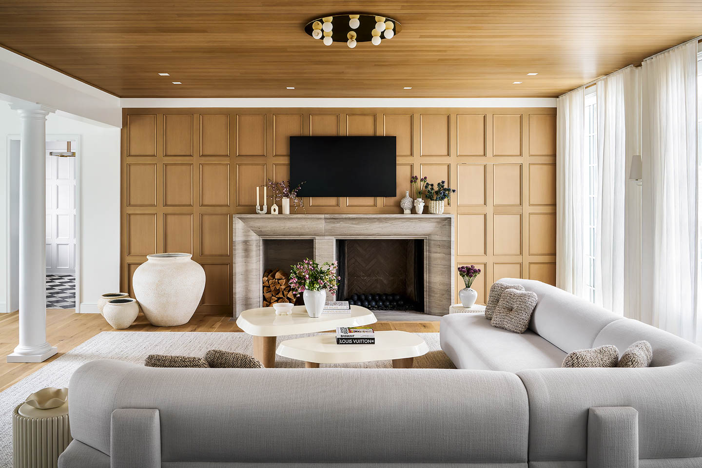 Luxury interior with premium wall finishing